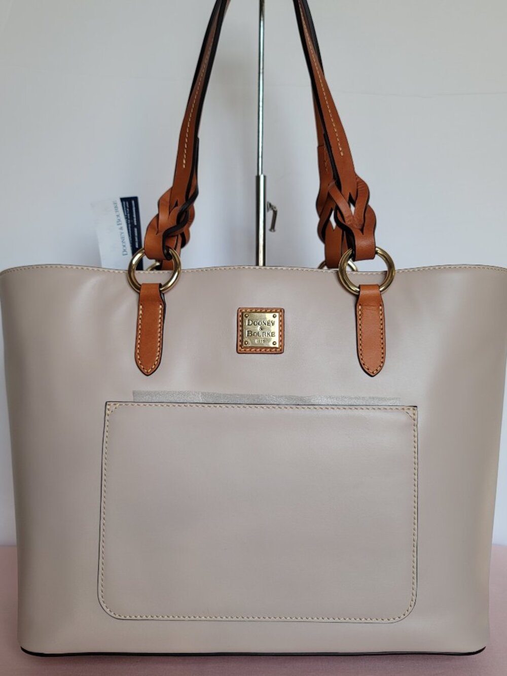 DOONEY & BOURKE Wexford Collection Tammy LARGE Leather Tote Bag - Oyster color⭐